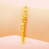 Lucky 24K Plated Charm Beads Bracelet Women / Girls Bracelet