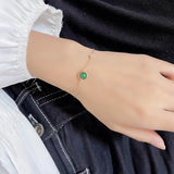 Malachite Red Agate Bead Charms Bracelet High Rose Fine Jewelry
