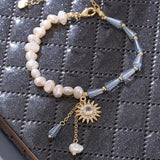 Crystal Pendant Pearl Bracelet Women Charm Girls Jewelry Gift