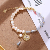 Crystal Pendant Pearl Bracelet Women Charm Girls Jewelry Gift