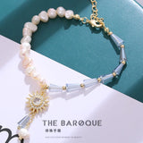Crystal Pendant Pearl Bracelet Women Charm Girls Jewelry Gift