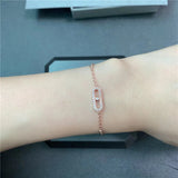 Classic Diamond Bracelet 925 Silver Elegant Jewelry