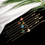 Red Colors Butterfly Wedding Party Bracelet Jewelry