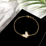 Red Colors Butterfly Wedding Party Bracelet Jewelry