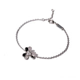 Clover Bracelets for Women Cubic Zirconia Floral Bangle Plating Classic Jewelry