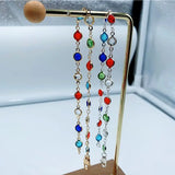 Colorful Crystal Bracelet Charm Jewelry Romantic Anniversary Gift Anklet