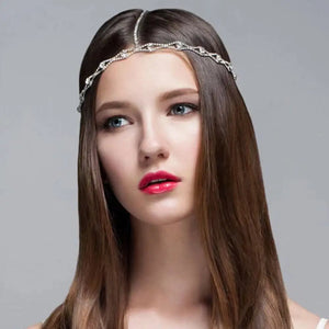 Crystal Bridal Forehead Chain Jewelry Hair for Women Indian Wedding Headdress