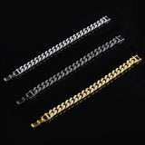 Cuban Link Chain Bling Rhinestone Hiphop Bracelet