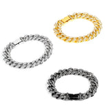 Cuban Link Chain Bling Rhinestone Hiphop Bracelet