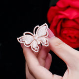 Marquise Crystal Butterfly Ring for Women ZK30