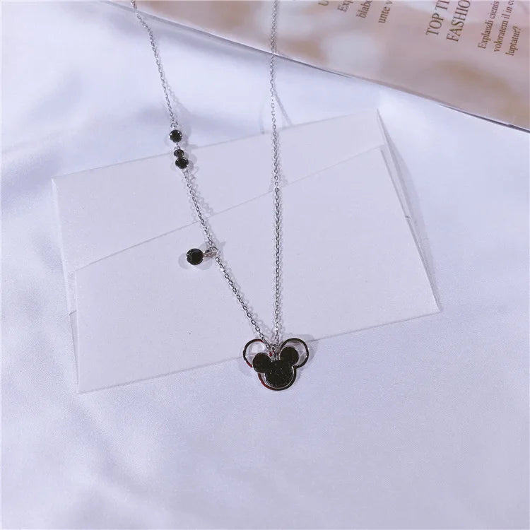 925 Sterling Silver Women Cartoon Pendant Necklace