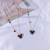 925 Sterling Silver Women Cartoon Pendant Necklace