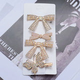 Faux Pearl Hair Clips Women Jewelry Scissors Comb Leaves Butterfly Shape Hair