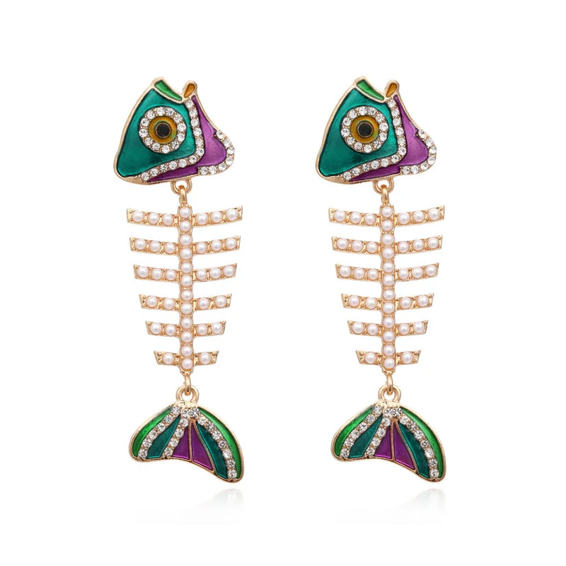 Fish Earrings For Woman Cartoon Animal Earrings For Teens Jewelry