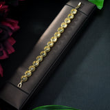 Men Bangles Bracelets with Oval Zircon Stone for Women