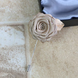 Flower Brooch Boutonniere Suit Brooches Wedding Show Party Pin