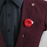 Flower Brooch Boutonniere Suit Brooches Wedding Show Party Pin