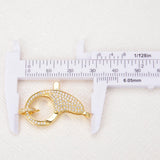 6 Pcs Lobster Clasp DIY Charms Zircon Copper Bulk Items