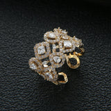 Cubic Zirconia Open Rings Women's Jewelry R-286