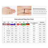Red Zirconia Crystal Ring for Women Engagement