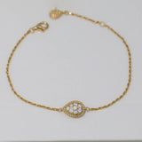 S925 Silver Droplet Bracelet AAAA Zircon