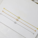 S925 Silver Droplet Bracelet AAAA Zircon