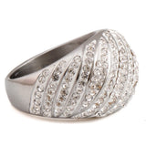 Size 6-9 CZ Women's Wedding Stainless Steel Rings Set for Brides