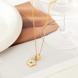 Sweet Princess Flower Pendant Necklace for Women
