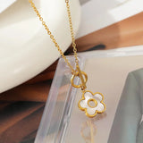 Sweet Princess Flower Pendant Necklace for Women