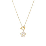 Princess Wind Titanium Steel Flower Pendant Necklace