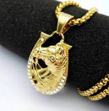 Horse Head Pendant Necklace for Men Jewelry