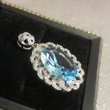Water Drop Necklace Round Party Classic Wedding For Women Gift