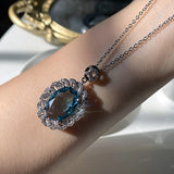 Water Drop Necklace Round Party Classic Wedding For Women Gift