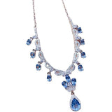 Water Drop Necklace Tassel Zircon Necklace Jewelry