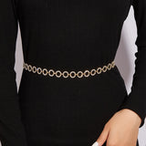 Women's Rhinestone Belt Bright Bride Crystal Waist Chain