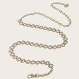 Women's Rhinestone Belt Bright Bride Crystal Waist Chain