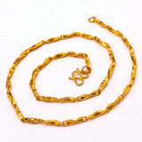 14K Thick Yellow Chain Necklace for Women Men Wedding
