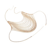 Punk Multilayer Tassel Body Chain Long Necklace For Women