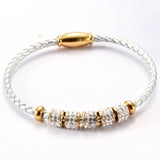 Magnet Clasp Jewelry Bracelet With Shinning Crystal Women Accessories