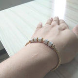 Magnet Clasp Jewelry Bracelet With Shinning Crystal Women Accessories