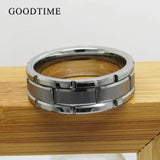 Male Tungsten Carbide Ring 8MM Wedding Band Gift for Husband