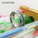 8MM Tungsten Carbide Ring Wood Band Wedding Band