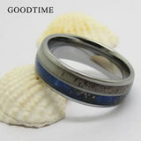 8MM Tungsten Carbide Ring Wood Band Wedding Band
