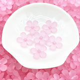 Matte Acrylic Flower Beads Loose Spacer Beads DIY Jewelry Making # F165180