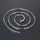 Men Women Couple Matching Titanium Steel Chain Necklace
