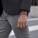 Motorcycle Biker Bicycle Chain Link Bracelet Stainless Steel Punk Jewelry