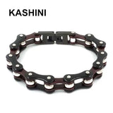 Motorcycle Biker Bicycle Chain Link Bracelet Stainless Steel Punk Jewelry