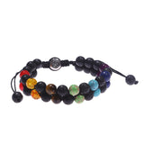 Men Bracelets Hematite Tiger Eye Double Layer Row Bracelets