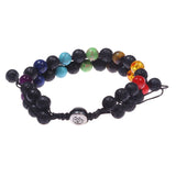 Men Bracelets Hematite Tiger Eye Double Layer Row Bracelets