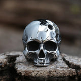 Men Broken Head Skull Chain Necklace Hip Hop Jewelry Gothic Skull Pendant